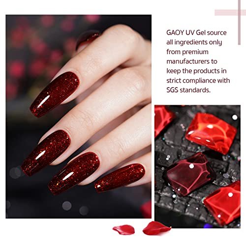 Hsmqhjwe Big Rhinestones for Nails Nail Polishing Gel Nail Lacquer Set for Nail Design Nail Polish Gel Nail Lacquer 12 Colors Black White Red Glitter