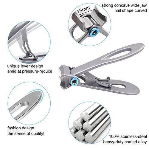 Relax love Toenail Clippers Nail Clippers for Thick Nails and Ingrown  Toenails Stainless Steel Pedicure Clippers Toenail Cutter for Men Women  Seniors - Walmart.com