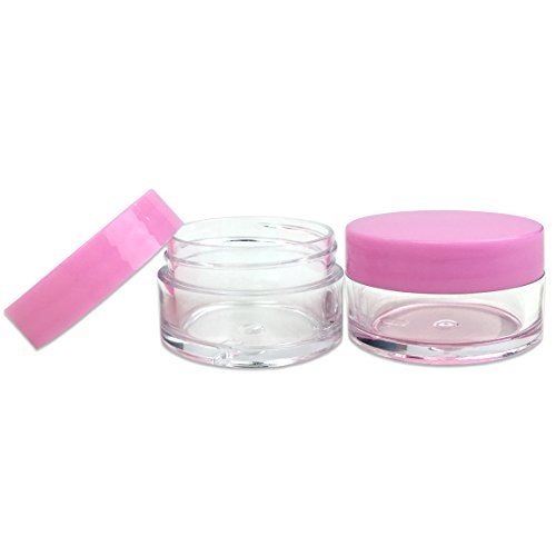 20G/20ML Plastic Clear Cosmetic Sample Jars (Round Top