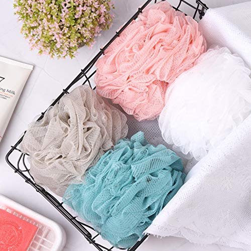 Shower Loofah Bath Sponge XL 75g - 4 Pack Large Soft Nylon Mesh