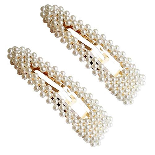2PCS Sweet Imitation Pearl Hair Clips Hairpin Simple Fashion Alloy BB  Hairgrip Hair Accessories for Women (Drop-shaped, Gold) - Shop Imported  Products from USA to India Online - iBhejo