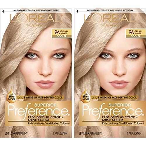 L'Oreal Paris Superior Preference Fade-Defying + Shine Permanent Hair Color,  Light Ash Blonde, Pack of 2, Hair Dye - Shop Imported Products from USA to  India Online - iBhejo