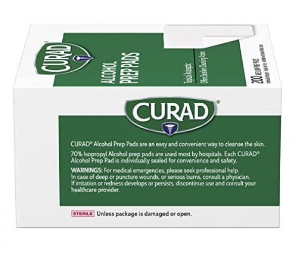 Curad alcohol online prep pad