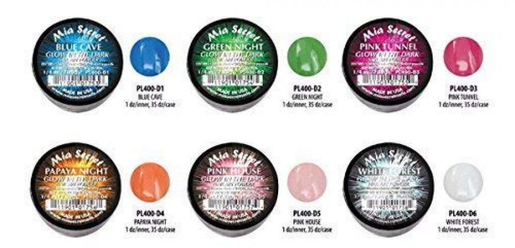  Mia Secret GLITTER Acrylic Powder Collection (12 pc