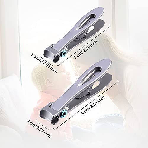 Oversized Thick Nail Clippers Wide Jaw Nail Cutter for Thick Toenails and  Fingernails, Nail Clippers Stainless Steel Toenail Fingernail Clipper