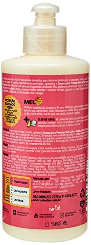  Linha Tratamento (SOS Cachos) Salon Line - Creme para Pentear  Mel Cachos Intensos 300 Ml - (Salon Line Treatment (SOS Curls) Collection -  Intense Curls Honey Combing Cream 10.14 Fl Oz) 