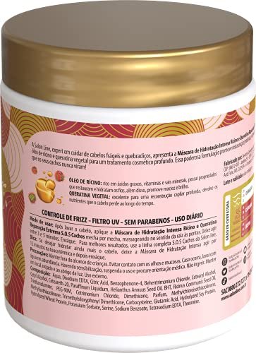 Linha Tratamento Sos Cachos Salon Line Mascara Tratamento Profundo Ricino E Queratina Reparacao Extrema 5 Em 1 500 Gr Sos Curls 5 In 1 Rest Shop Products From The