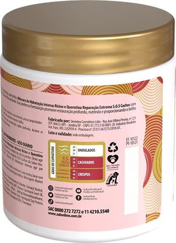 Linha Tratamento Sos Cachos Salon Line Mascara Tratamento Profundo Ricino E Queratina Reparacao Extrema 5 Em 1 500 Gr Sos Curls 5 In 1 Rest Shop Products From The