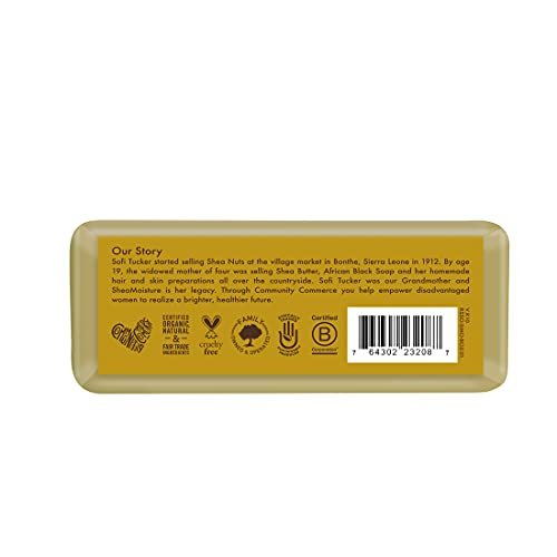 SheaMoisture Face and Body Bar Soap for Dry Skin with Paraben Free, Raw  Shea Butter, Myrhh, 8 Ounce, 3 Count