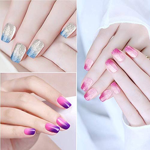 1pc Nail Art Buffing Sticker Strips, Self-adhesive Solid Color Nail  Stickers With 2 Colors, Suitable For Women/girls Diy Nail Art Decoration |  SHEIN