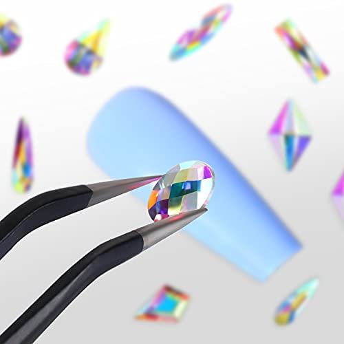 Crystal Nail Rhinestones Beads Flatback Glass Gems Stones Multi Shapes  Sizes Rhinestones Nail Crystals - style 3