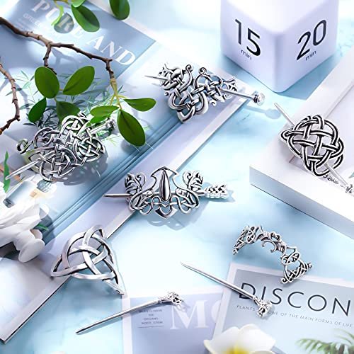 6 Pieces Viking Celtic Hair Clips Vintage Hair Slide Clip With Stick Retro  Hair Pins Accessories For Women Girls - Imported Products from USA - iBhejo