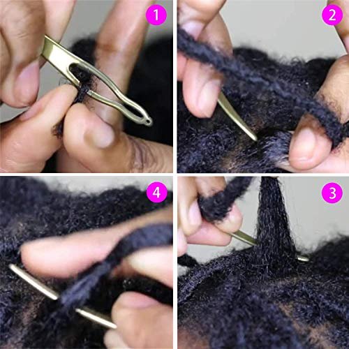 8 Pieces Dreadlocks Tool Interlocking Tool Dreadlocks Crochet Needle  Sisterlocks Craft Dreadlocks Hair Extensions Locs Tightening Accessories  Easyloc