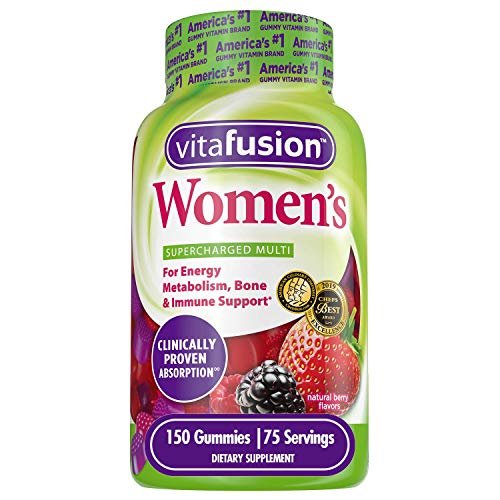 vitafusion Womens Multivitamin Gummies, Daily Vitamins for Women, Berry  Flavored, 150 Count