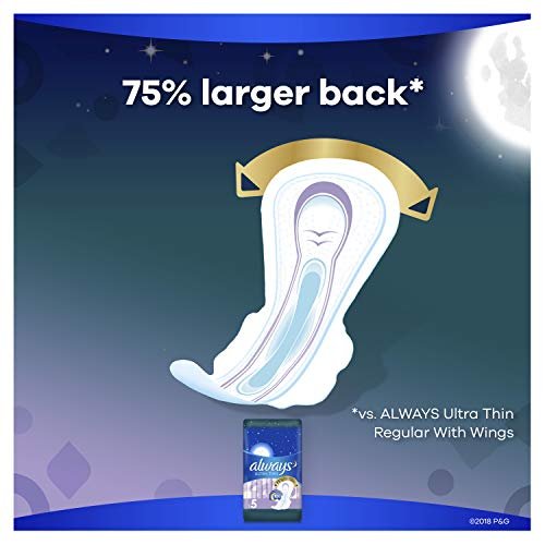 Always Ultra Thin Size 5 Extra Heavy Overnight Pads With Flexi