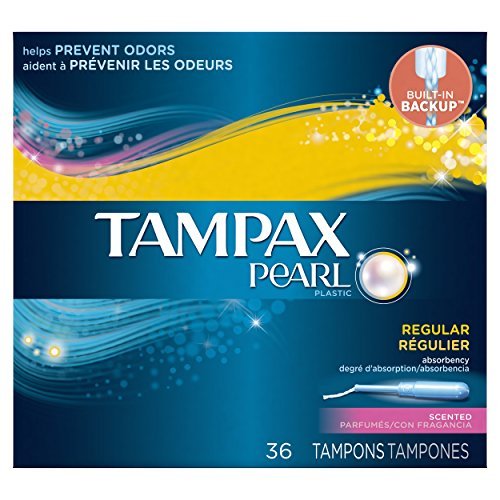 Tampax Pearl Plastic Fresh Scent Tampons, Super Absorbency, 36 Count (Pack  Of 2) - Imported Products from USA - iBhejo