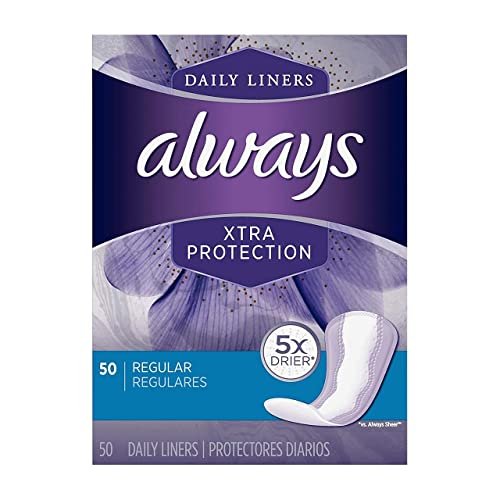 Always Xtra Protection Regular Daily Liners, 50 Count (Pack of 3