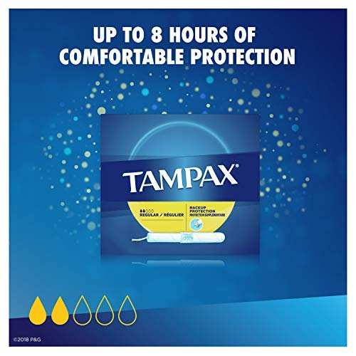 Tampax Cardboard Regular Absorbency Tampons 10 Count 