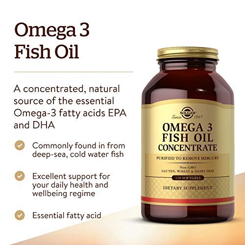 Omega-3 Fish Oil Concentrate Softgels - Heart Health - Solgar