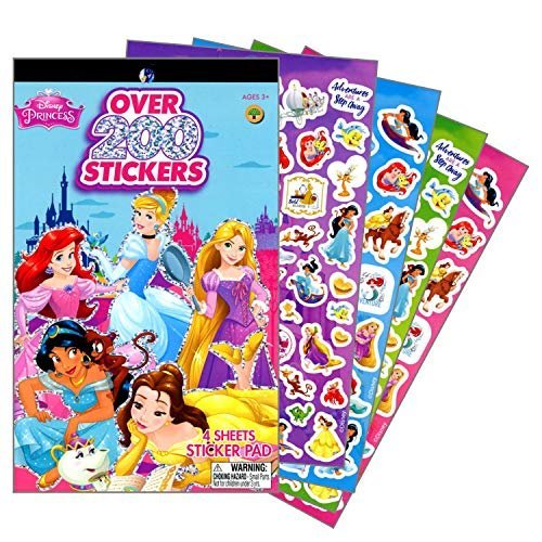 Disney Princess Sticker Pad Over 200 Stickers Imported Products from