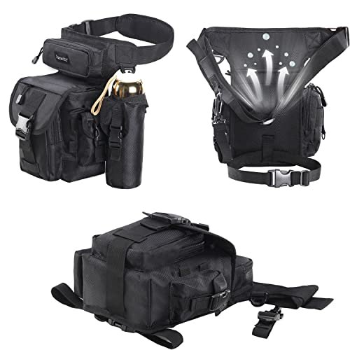 Jueachy Drop Leg Bag for Men Tactical Metal Detecting Thigh Pack with ...