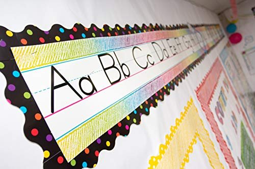 Teacher Created Resources Colorful Scribble Alphabet Line Bulletin ...