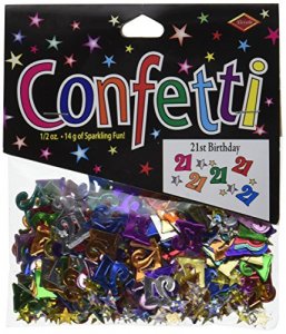 Beistle CN142 Cutout Plastic Confetti, 1 Pack, Multicolored