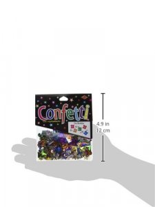 Beistle CN142 Cutout Plastic Confetti, 1 Pack, Multicolored