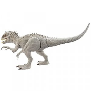 Jurassic World Camp Cretaceous Super Colossal Indominus Rex 18-in High & 3.5 Ft Long, Movable Arms & Legs, Swallows 20 Mini Action Figures, 4 Years O
