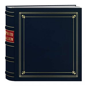 Pioneer 3-Ring Pocket Album, 4 x 6 Photos, Navy-Blue