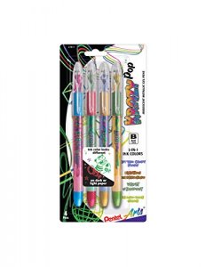  Hutou 6 Pack 0.5mm 6-in-1 Multicolor Ballpoint Pen 6