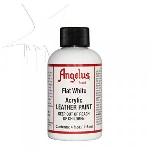 Angelus Acrylic Leather Paint Flat White 4oz