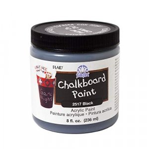 Folkart 2517 8-Ounce Chalkboard Paint, Black