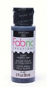  TULIP Dimensional Fabric Paint 16071 Dfpt 4Oz Puffy Black, 4 Fl  Oz (Pack of 1)