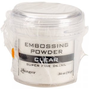 Ranger Embossing Powder, 0.56 Ounce Jar, Super Fine Clear