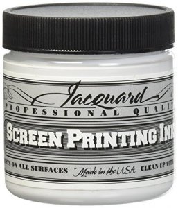 Jacquard Jac-Jsi1119 Screen Printing Ink, 4 Oz, Super Opaque White