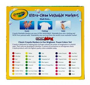 Crayola Ultra Clean Washable Markers For School, Back To School
