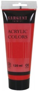Sargent Art 23-0320 120Ml Tube Acrylic Paint, Cadmium Red Hue