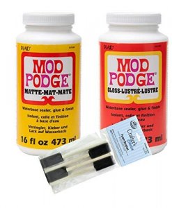  Mod Podge Waterbase Sealer, Glue Starter Pack (2-Ounce