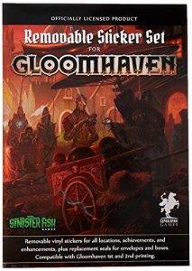 Cephalofair Games Sinister Fish Gloomhaven Removable Sticker Set, Removable Stickers Multi-Award-Winning Strategy Boxed Board Game Accessory for ages