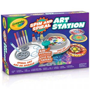 ArtCreativity Spiral Drawing Art Set for Kids - 7 Piece Kit - Includes 6-in-1 Color Pen, Drawing Templates and Sketching Pad - Unique Arts and Craft