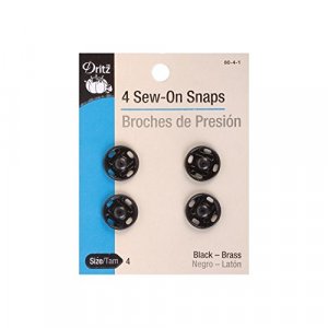 Dritz® Snaps, Sew-On - Nickel-Plated Brass, Size 3 - 4 Ct.