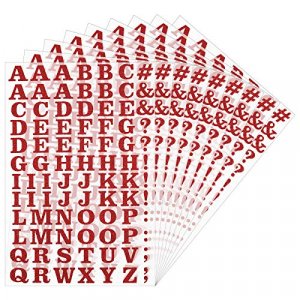 688 Pieces Iron on Letters 0.75 Inch Tall Heat Transfer Letters