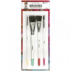 Pinturale Arts Professional Watercolor Brushes Black Series Set of 8 Travel Watercolor Brushes High Water Absorption and Cont