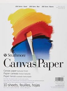  Strathmore 200 Series Canvas Paper, Tape Bound Pad