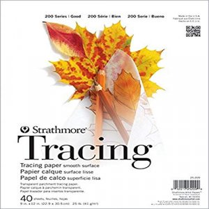 Strathmore 300 Series Tracing Paper Pad, Tape Bound, 14x17 Inches, 50 Sheets (25lb/41g) - Artist Paper for Adults and Students