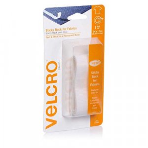 VELCRO Brand for Fabrics | Permanent Sticky Back Fabric Tape for  Alterations and Hemming | Peel and Stick - No Sewing, Gluing, or Ironing 