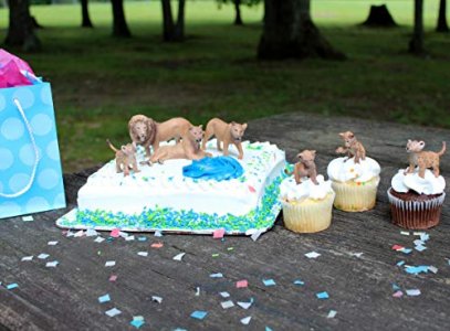 Attatoy Lion Figure Family (7-Piece Set), Pride of Lions Action Toy Figures with King Lion, Lionesses and Cubs