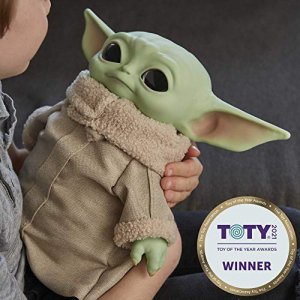 Star Wars Grogu Plush Toy, 11-in The Child from The Mandalorian, Collectible Stuffed Character for Movie Fans, Ages 3 Years and Older