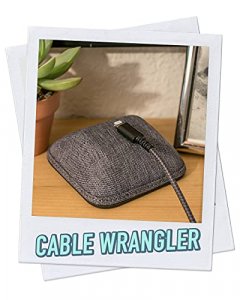 Smartish Cable Wrangler - Magnetic Cable Manager & Cord Organizer for Desk or Nightstand (Silk) - No. 2 Pencil Gray